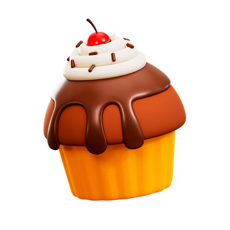 Cupcake Choco  3D Icon