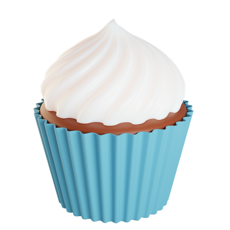 Cupcake Cream  3D Illustration