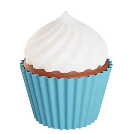 Crème de cupcake  3D Illustration