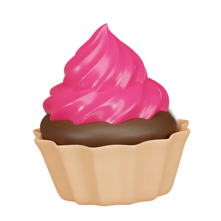 Cupcake de aniversário  3D Icon