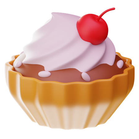 Bolinho de cereja  3D Icon