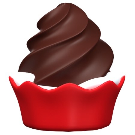 Bolinho de chocolate  3D Icon