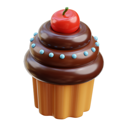 Bolinho de chocolate  3D Icon