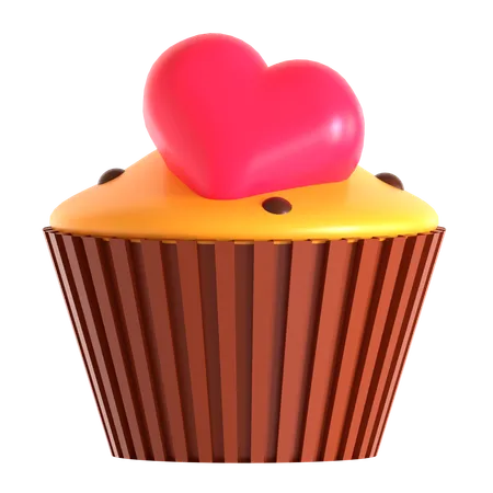 Cupcake dos namorados  3D Icon