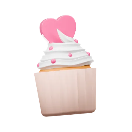 Cupcake dos namorados  3D Icon