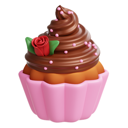 Cupcake dos namorados  3D Icon