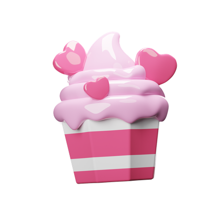 Cupcake dos namorados  3D Icon