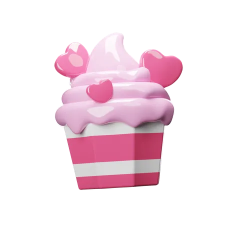 Cupcake dos namorados  3D Icon