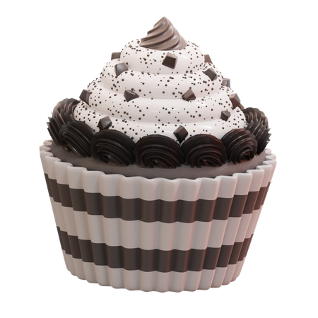 Cupcake floresta negra  3D Icon