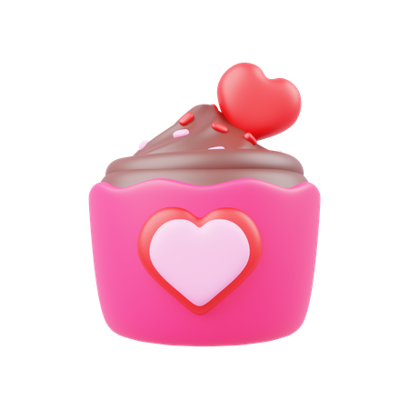 Cupcake Love  3D Icon