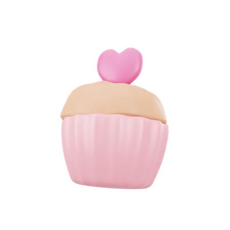 Cupcake Love  3D Icon