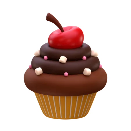 Cupcake-Schoko  3D Icon