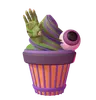 cupcake zombie de halloween