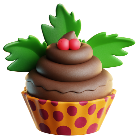 Cupcakes au chocolat  3D Icon