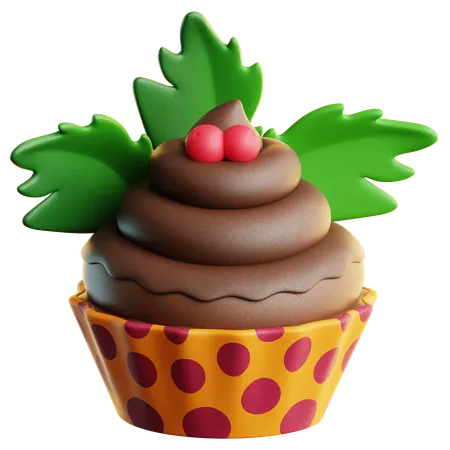 Cupcakes au chocolat  3D Icon