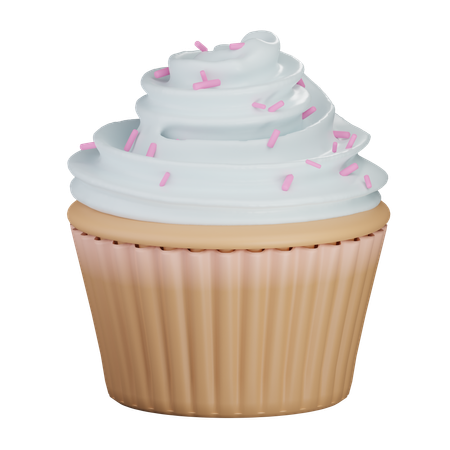 Cupcakes de baunilha  3D Icon