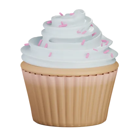 Cupcakes de baunilha  3D Icon