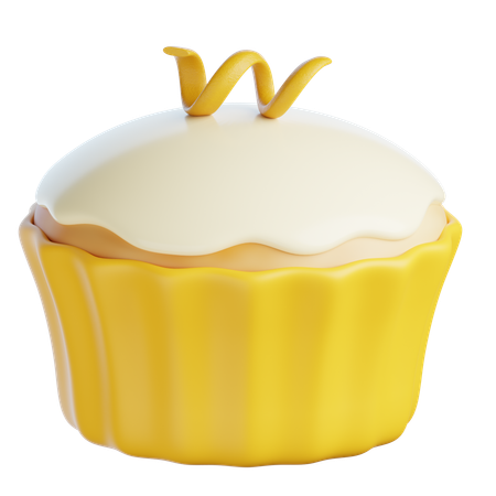 Cupcakes de laranja  3D Icon