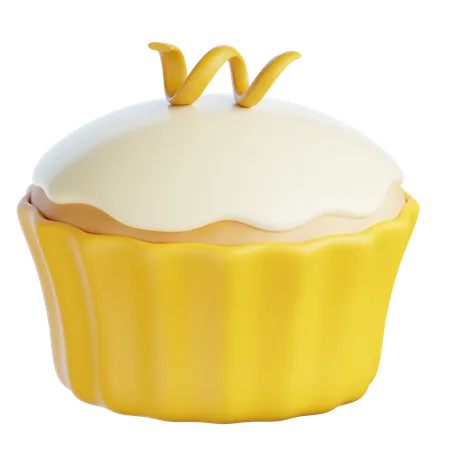 Cupcakes de laranja  3D Icon