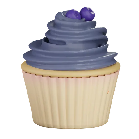 Cupcakes de mirtilo  3D Icon