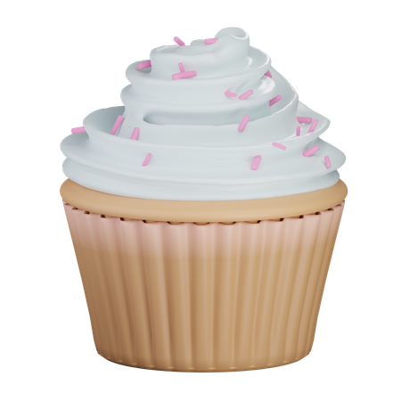 Cupcakes de vainilla  3D Icon