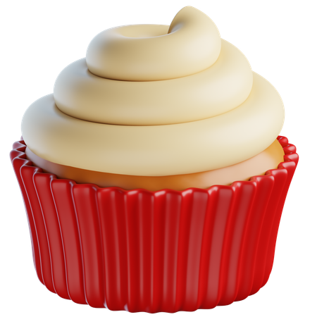 Cupcakes de vainilla  3D Icon