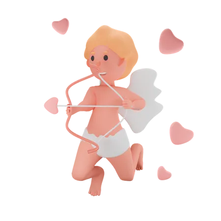 Cupid  3D Illustration
