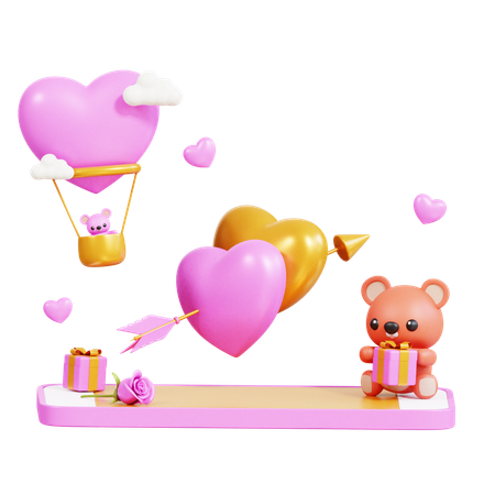 Cupid Arrow  3D Icon