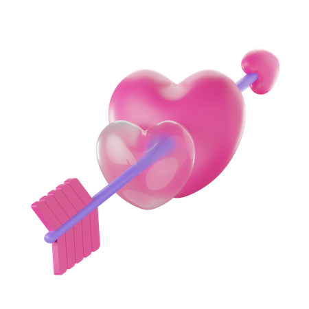 Cupid Arrow  3D Icon