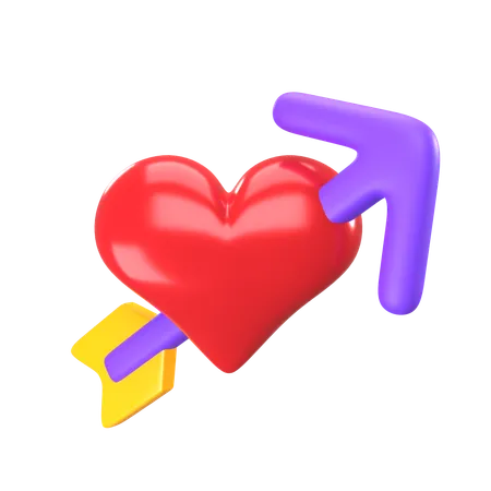 Cupid Arrow  3D Icon