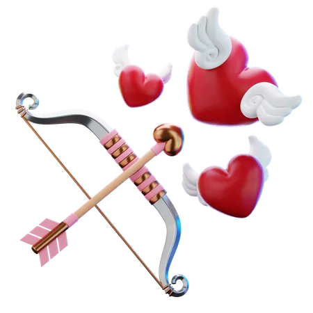 Cupid Arrow  3D Icon