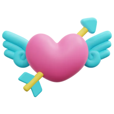 Cupid Arrow  3D Icon