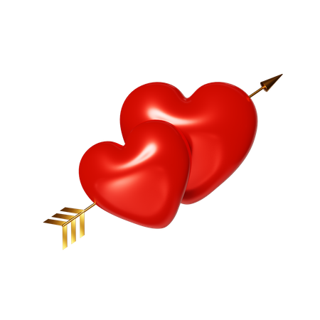 Cupid Arrow  3D Illustration