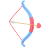 cupid arrow 3d illustration
