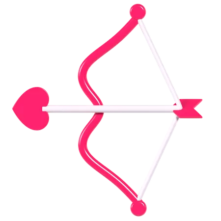 Cupid arrow  3D Illustration