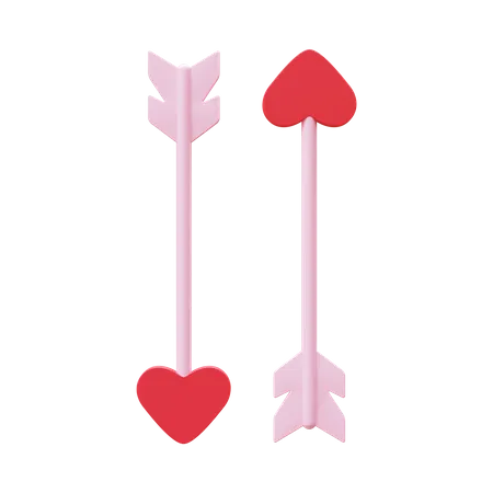 Valentine Arrows 3 D Render Element 3D Icon
