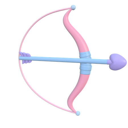 Cupid bow  3D Illustration