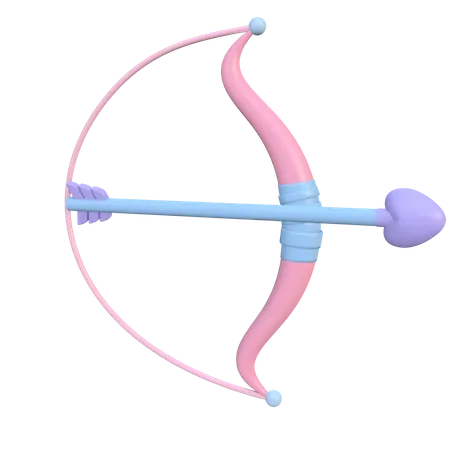 Cupid bow  3D Illustration