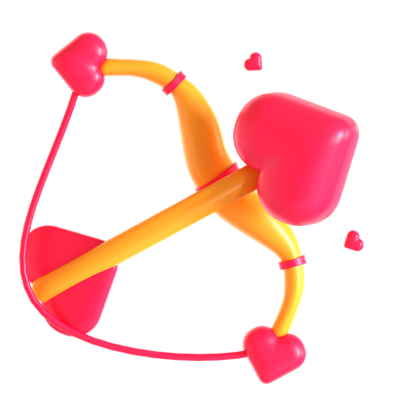 Cupid Bow Arrow  3D Icon