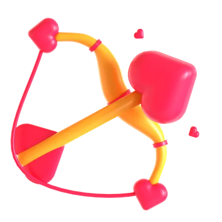 Cupid Bow Arrow  3D Icon