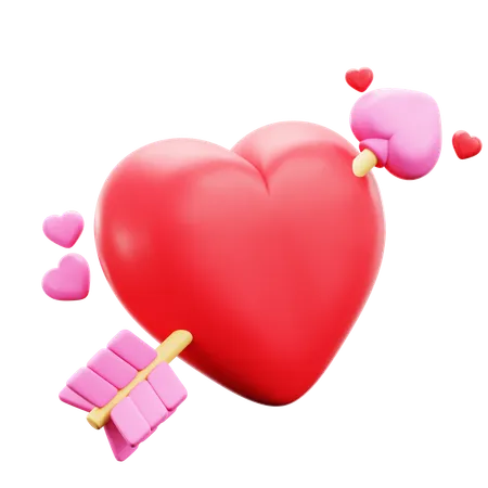 Cupid Heart  3D Icon