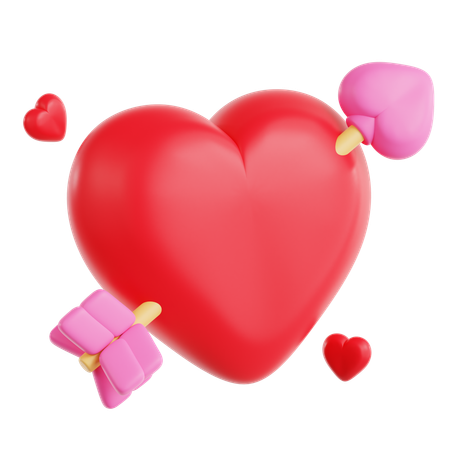 Cupid Heart  3D Icon