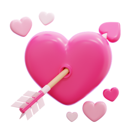 Cupid Heart  3D Icon