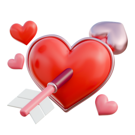 Cupid Heart  3D Icon