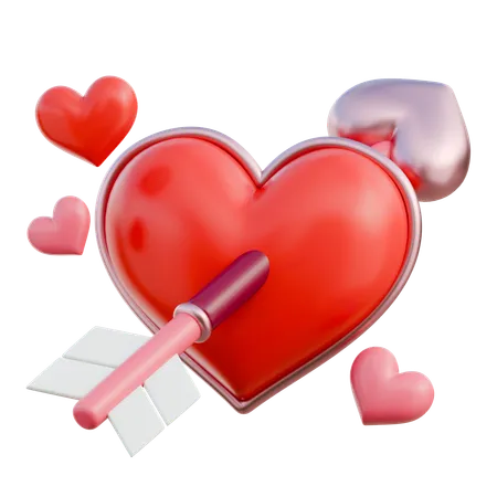 Cupid Heart  3D Icon