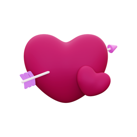 Cupid Heart  3D Icon