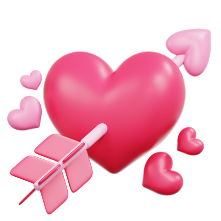 Cupid Heart  3D Icon