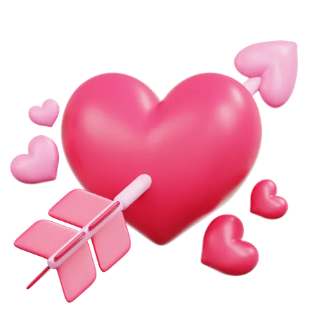 Cupid Heart  3D Icon