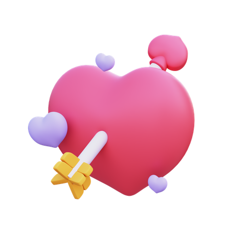 Cupid Heart  3D Icon