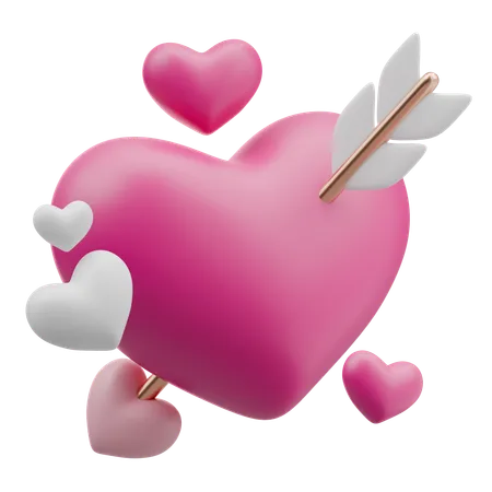 Cupid Heart  3D Icon